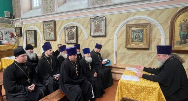 Состоялось собрание духовенства Алексеевского благочиния