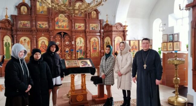 Учащиеся  МБОУ «Щербаковская СОШ» посетили храм Вознесения Господня села Щербакова