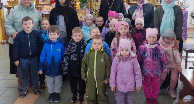 Храм святого пророка Илии посетили воспитанники МБДОУ Ильинский детский сад «КАЛЕЙДОСКОП»